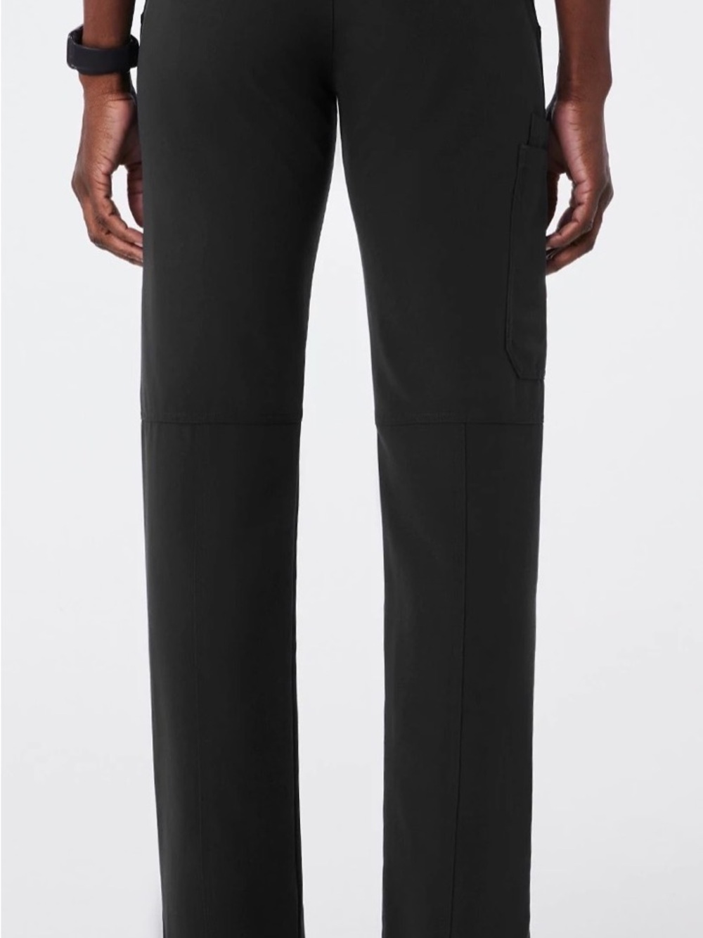 2 Pairs Figs Black Wide-Leg Scrub Pants XS Tall - Picture 3 of 5